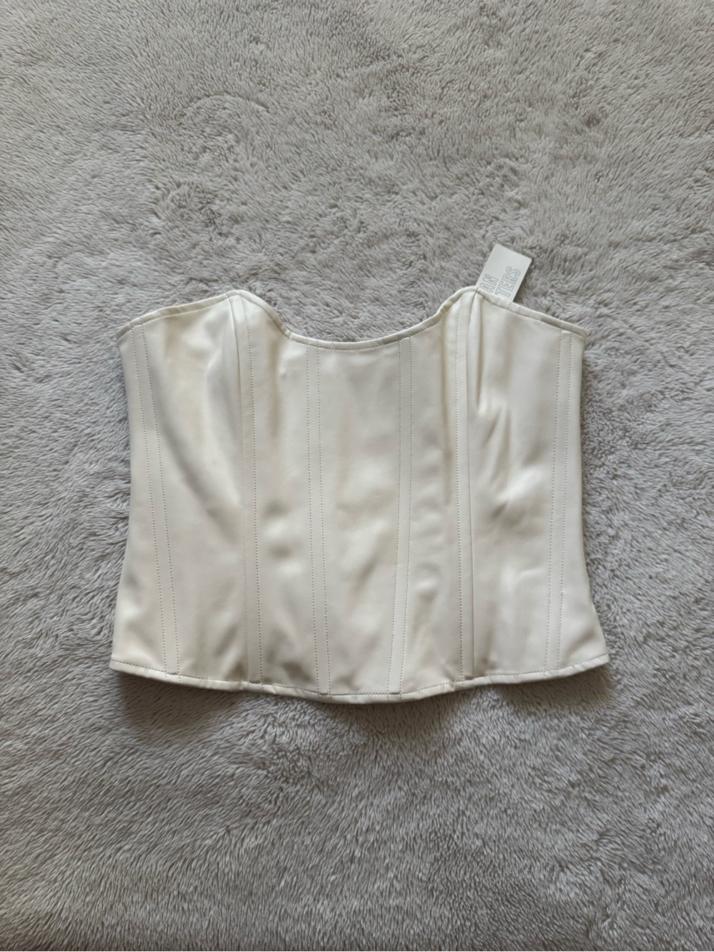 Miaou x urban outfitters faux leather corset